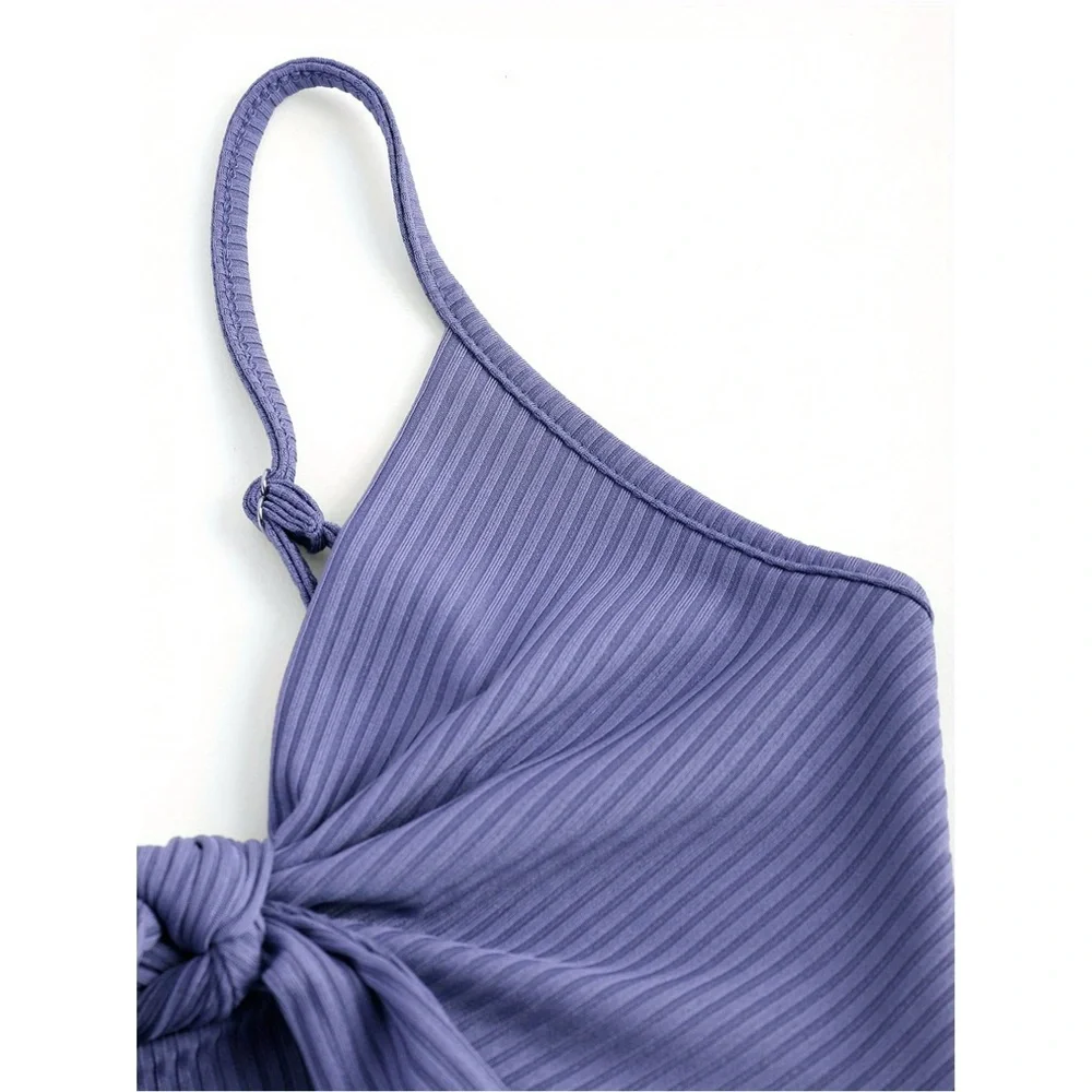 NWOT Vibrant Knot Front Cut Out Maxi Dress - Picture 5 of 7